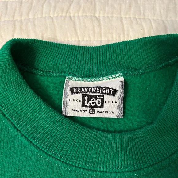 Green Lee Heavyweight Humorous Golf Crewneck Sweatshirt - Picture 3 of 3